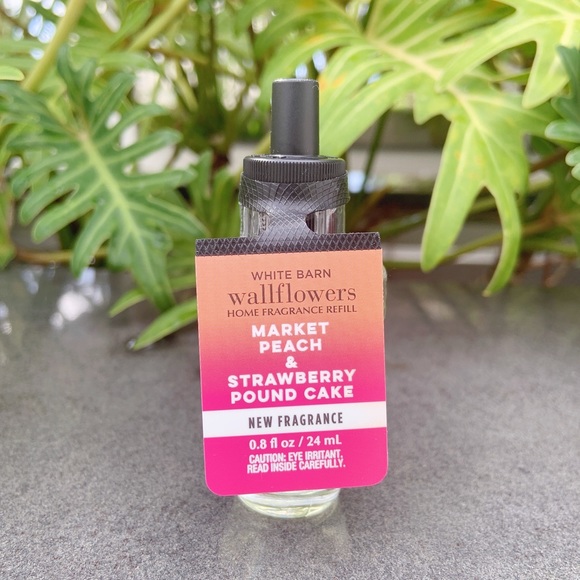 BBW pumpkin apple & market peach and strawberry pound cake wallflower refill set - Picture 2 of 10